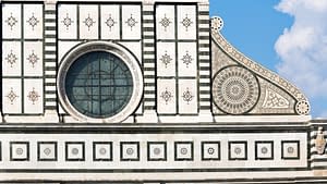 Detail of Santa Maria Novella facade