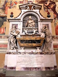 Galileo Galilei's tomb in Santa Croce Church