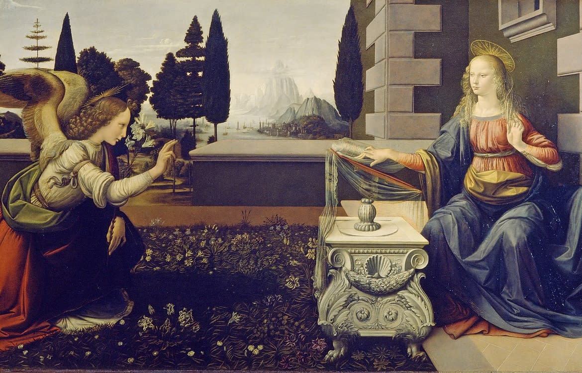 Uffizi Gallery Private Tour. Leonardo da Vinci Annunciation