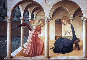 Fra' Angelico, Annunciation (1440-50), San Marco Convent