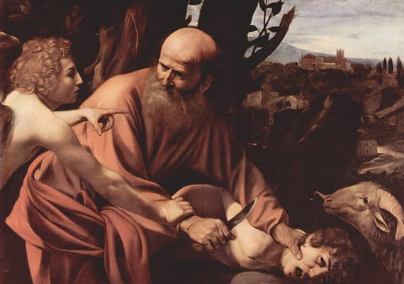 Jewish Tour at the Uffizi Gallery. Caravaggio, Binding of Isaac (1494-6).
