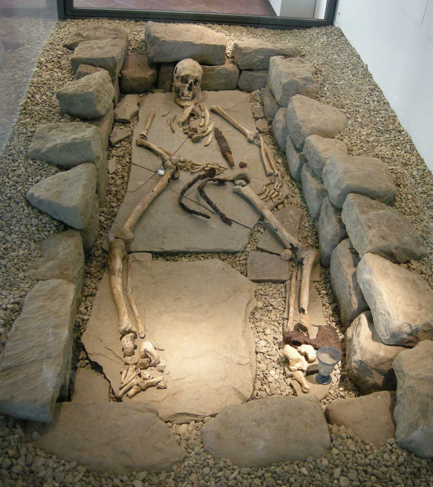 Lombard tomb in Fiesole Archeology Museum 