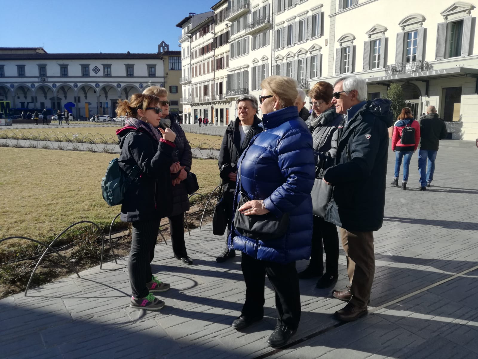 Francesca explains Piazza Santa Maria Novella 