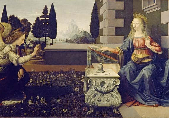 Uffizi Gallery Private Tour. Leonardo da Vinci Annunciation